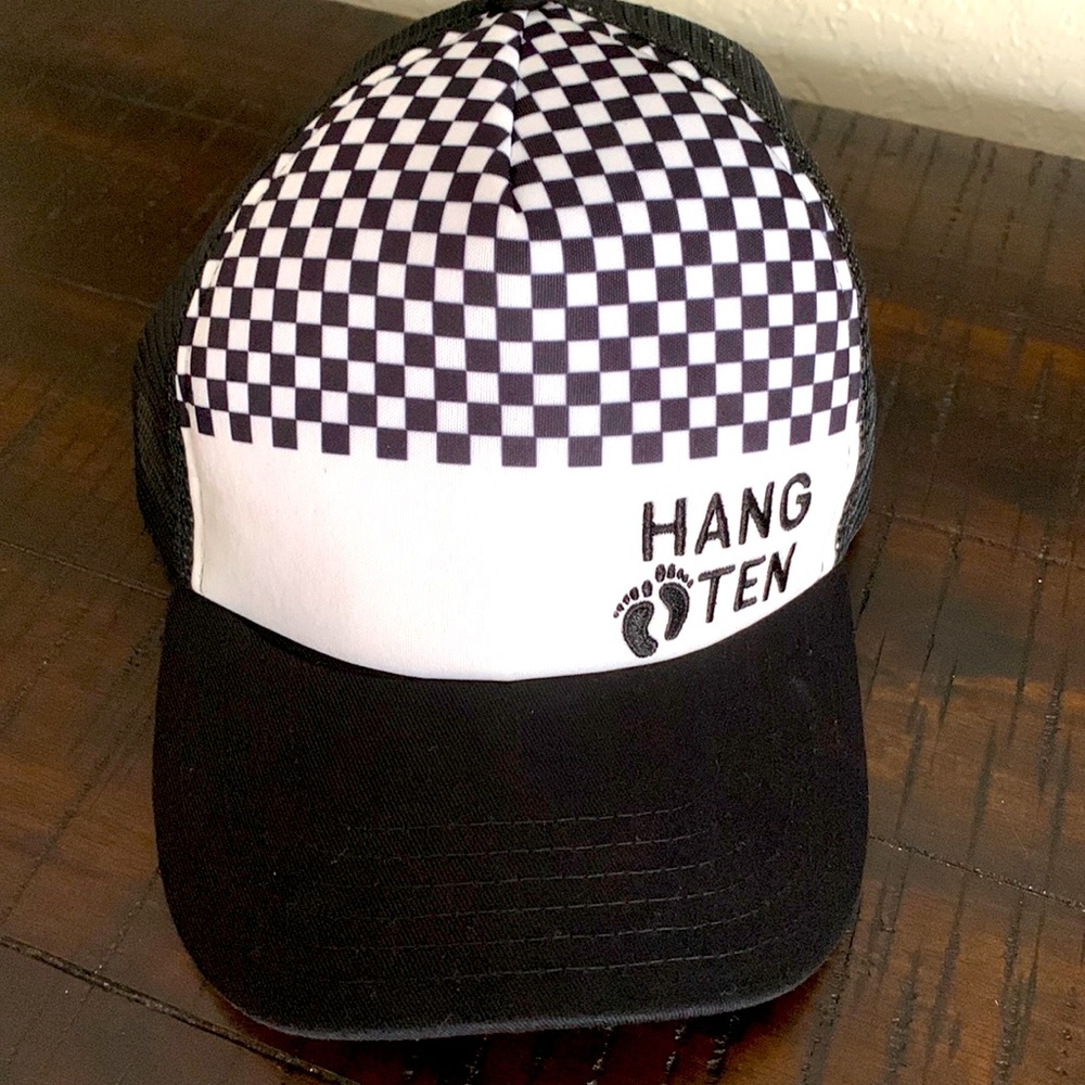✅✅🌷Hang Ten Checkerboard trucker hat